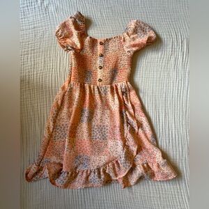 Wonder Nation Floral Peach Dress